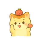 プリンねこ Pudding とろけるひととき（個別スタンプ：3）