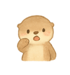 オッターポップ ちゃぷちゃぷカワウソ（個別スタンプ：3）