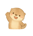 オッターポップ ちゃぷちゃぷカワウソ（個別スタンプ：21）