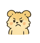 ふわふわ子犬 FluffPup のモフモフ日常（個別スタンプ：4）
