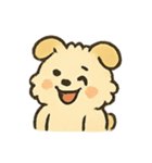 ふわふわ子犬 FluffPup のモフモフ日常（個別スタンプ：9）