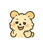 ふわふわ子犬 FluffPup のモフモフ日常（個別スタンプ：10）