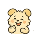 ふわふわ子犬 FluffPup のモフモフ日常（個別スタンプ：11）