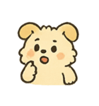 ふわふわ子犬 FluffPup のモフモフ日常（個別スタンプ：14）