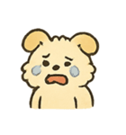 ふわふわ子犬 FluffPup のモフモフ日常（個別スタンプ：17）