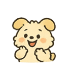 ふわふわ子犬 FluffPup のモフモフ日常（個別スタンプ：18）
