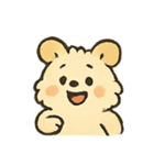 ふわふわ子犬 FluffPup のモフモフ日常（個別スタンプ：20）