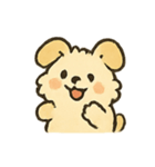ふわふわ子犬 FluffPup のモフモフ日常（個別スタンプ：21）