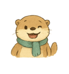 ぷかぷかラッコ BubbleOtter（個別スタンプ：4）