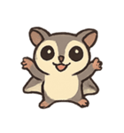 空飛ぶ甘党モモンガ（個別スタンプ：1）