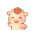 いちごモー 甘えんぼ子うし（個別スタンプ：1）
