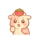 いちごモー 甘えんぼ子うし（個別スタンプ：4）