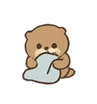 ねむねむカワウソブランケット（個別スタンプ：15）