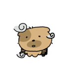 かわいい子犬ワンパンドク（個別スタンプ：1）