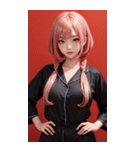 パジャマガール2写真（個別スタンプ：34）