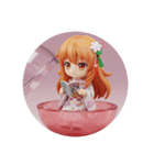 オレンジの精霊みなみちゃんカプセルトイ（個別スタンプ：1）