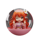オレンジの精霊みなみちゃんカプセルトイ（個別スタンプ：5）