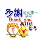 台湾華語[カタカナ発音付き],英語,日本語（個別スタンプ：5）