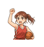 バスケットボール 女子 スポーツ（個別スタンプ：7）