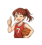 バスケットボール 女子 スポーツ（個別スタンプ：8）