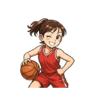 バスケットボール 女子 スポーツ（個別スタンプ：12）