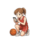 バスケットボール 女子 スポーツ（個別スタンプ：18）