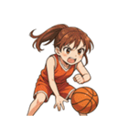 バスケットボール 女子 スポーツ（個別スタンプ：19）