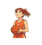 バスケットボール 女子 スポーツ（個別スタンプ：20）