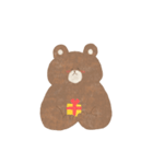 くまのすけと女の子（個別スタンプ：10）