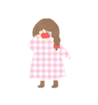 くまのすけと女の子（個別スタンプ：28）
