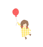くまのすけと女の子（個別スタンプ：31）