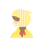 くまのすけと女の子（個別スタンプ：35）