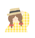 くまのすけと女の子（個別スタンプ：36）