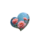花.薔薇など.文字なしスタンプ.Flower Rose（個別スタンプ：1）