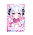 ツインテジャージメイド（個別スタンプ：4）