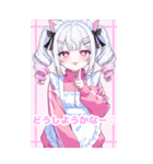 ツインテジャージメイド（個別スタンプ：15）