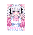 ツインテジャージメイド（個別スタンプ：16）