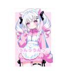 ツインテジャージメイド（個別スタンプ：19）