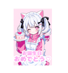 ツインテジャージメイド（個別スタンプ：32）