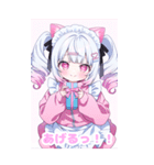 ツインテジャージメイド（個別スタンプ：34）