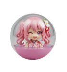 ピンクの精霊みなみちゃんカプセルトイ（個別スタンプ：7）