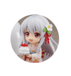白い精霊みなみちゃんカプセルトイ（個別スタンプ：2）
