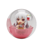 白い精霊みなみちゃんカプセルトイ（個別スタンプ：4）