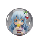 水色精霊みなみちゃん第2弾（個別スタンプ：3）