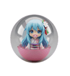 水色精霊みなみちゃん第2弾（個別スタンプ：4）