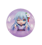 水色精霊みなみちゃん第2弾（個別スタンプ：5）