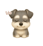 ワンだふる｜シュナウザー【タイ語】（個別スタンプ：3）