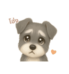 ワンだふる｜シュナウザー【タイ語】（個別スタンプ：7）