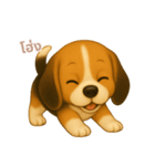 ワンだふる｜ビーグル【タイ語】（個別スタンプ：4）