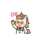 ユニコーンのお医者さん♪（個別スタンプ：1）